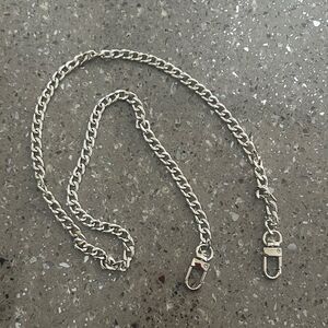 NWT Silver Chain Purse Strap 31"